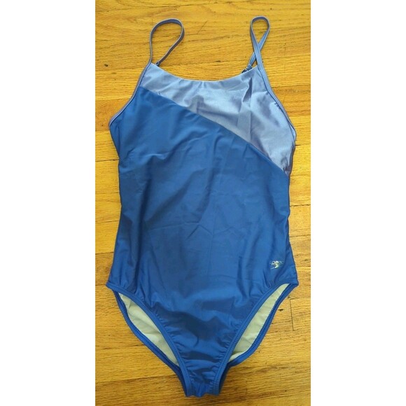Speedo Other - Speedo Women's Asymmetrical Colorblock One Piece Swimsuit Dazzling Blue NWT
